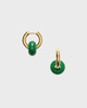 Anni Lu Earrings Glazed Donut Hoops Green ONESIZE