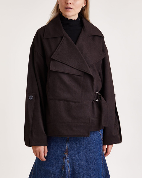 Jacka Aviator Wool  Chocolate 1