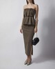 Dagmar Top Sculpted Tube Dark green 38