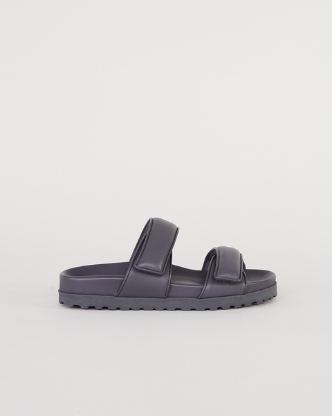 Sandal double strap matte lamb leather Grå 1