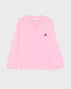 Ganni Sweater Future Wool Mix V-Neck Light pink S