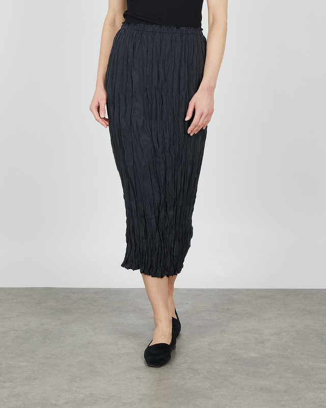 Totême - Skirt Crinkled Silk Slip | WAKAKUU
