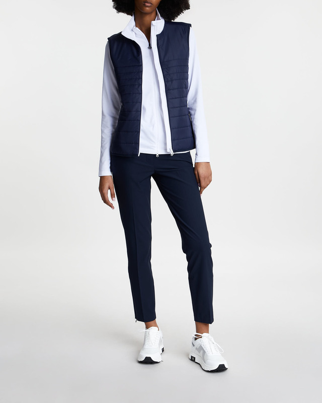 J Lindeberg Vest Martina Quilt Hybrid Navy M