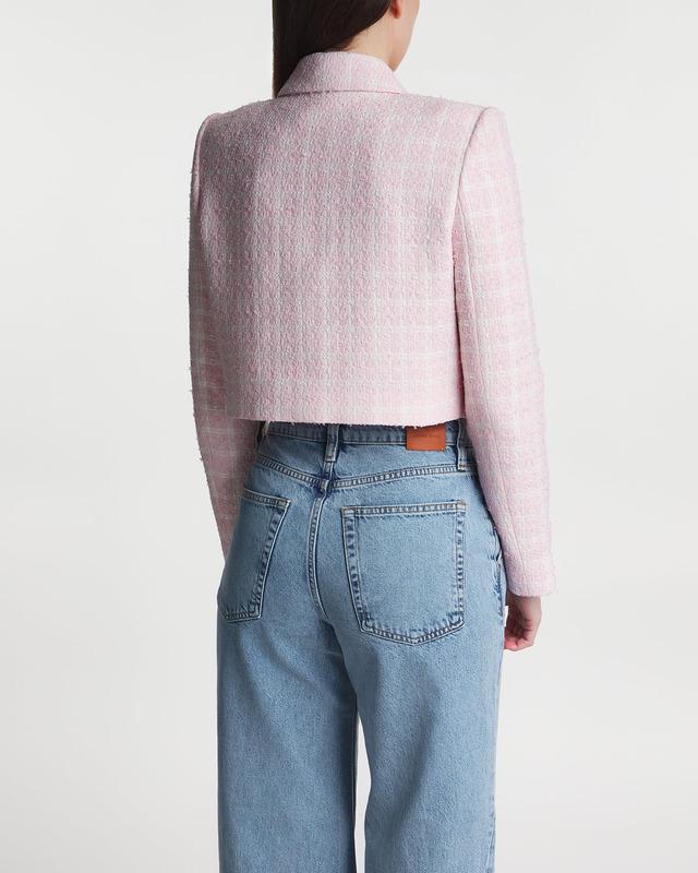 Self-Portrait Jacket Boucle Collar  Rosa UK 12 (EUR 40)