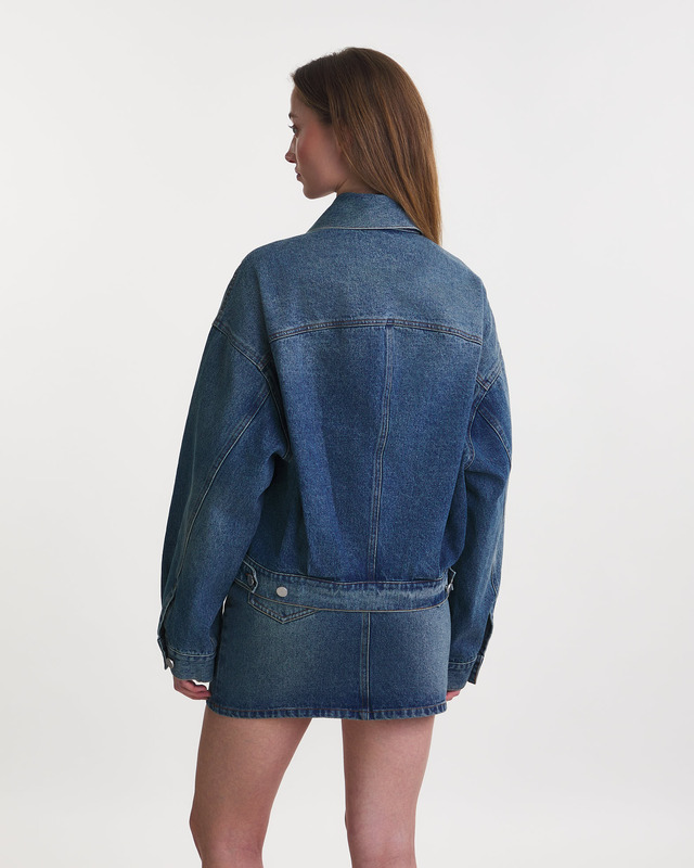 Wakakuu Icons Jacket Lucky Denim Blå M