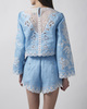 FARM Rio Blouse Romantic Richelieu Ljusblå L