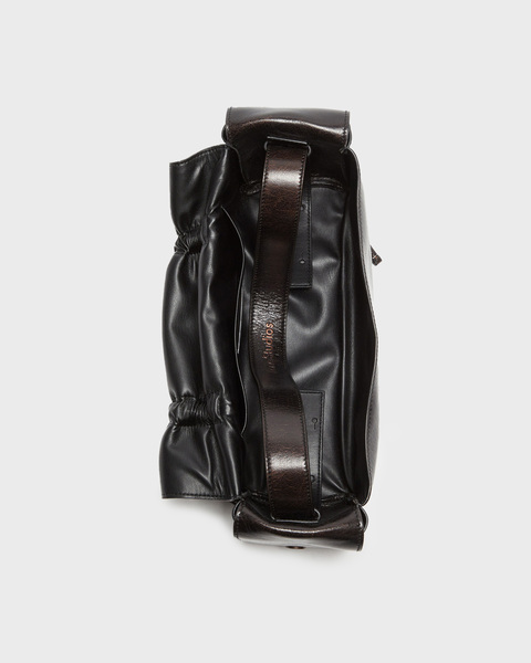 Väska Multipocket Leather Mörkbrun 2