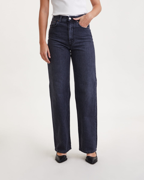 Jeans Wide Leg Denim Dark grey 1