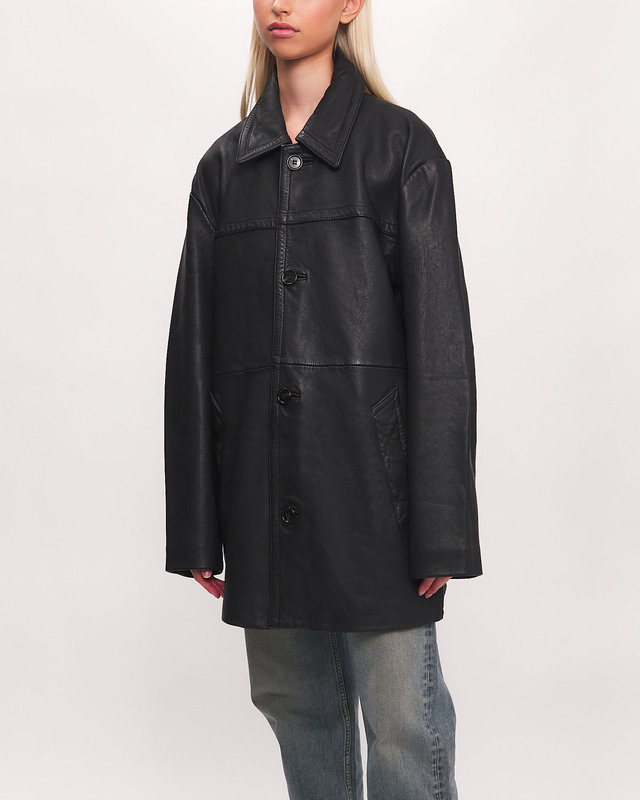HOPE Jacket Leather Delusioin Washed Black 34