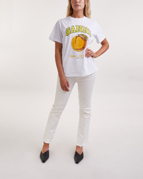 T-Shirt Basic Jersey Peach Relaxed  Vit 2