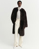 Almada Frakke Gemma Fur Leather Chocolate M