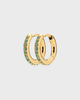 MARIA BLACK Mica Huggie Mint Gold  Guld ONESIZE