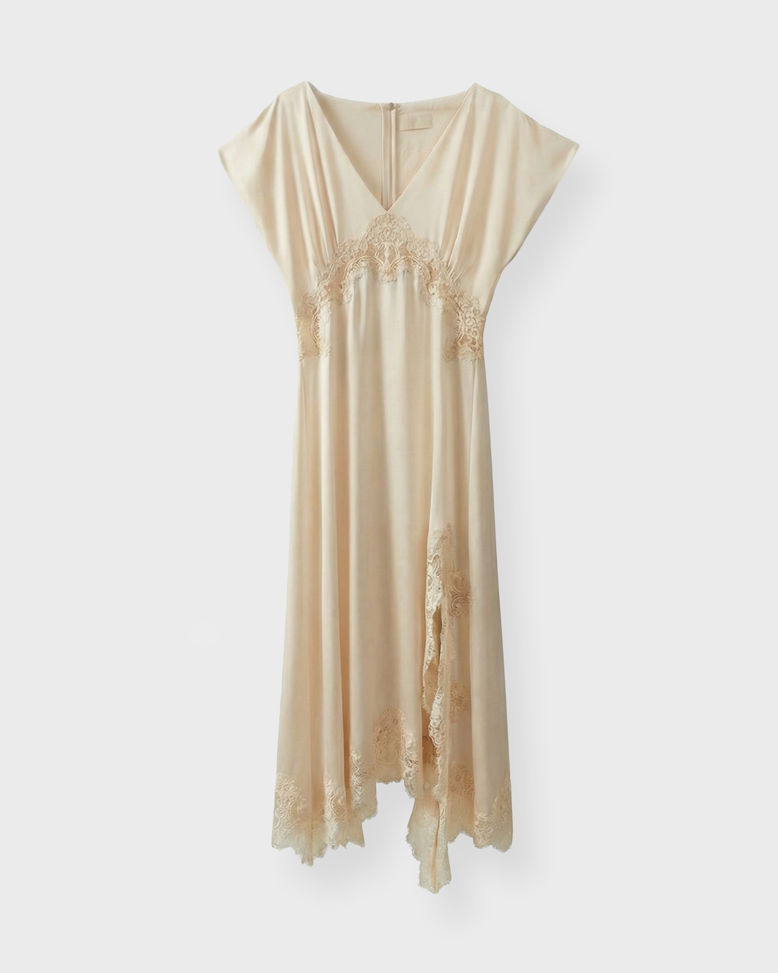 Wakakuu Icons Women's Light Yellow Ray Lace Dress Ljusgul Xl
