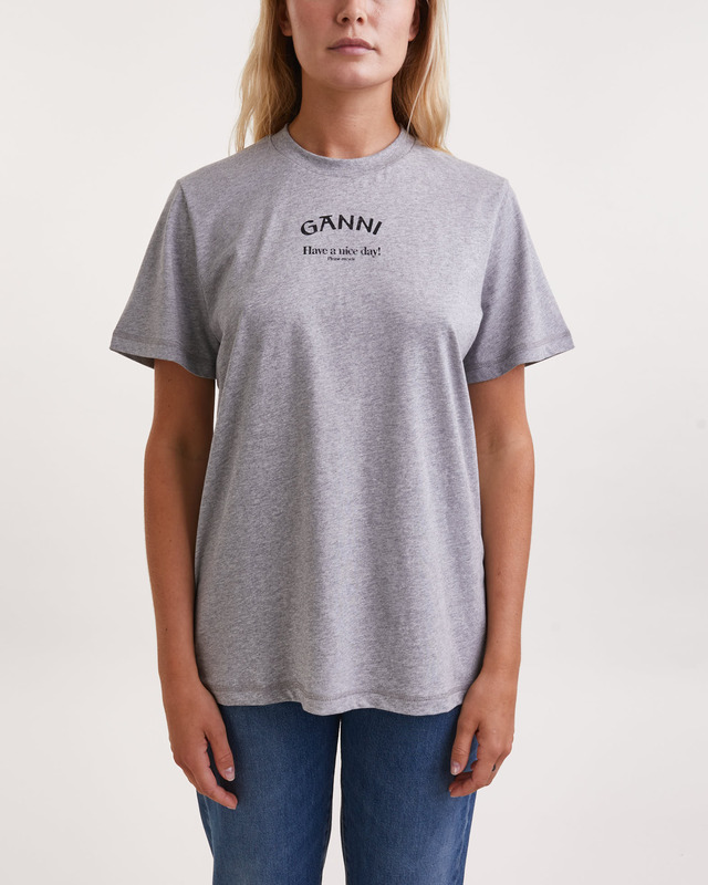 Ganni T-Shirt Jersey Relaxed  Paloma melange L
