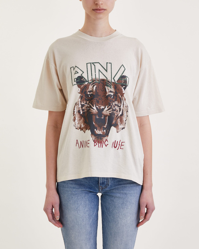Anine Bing T-Shirt Tiger Tee Grå XXL