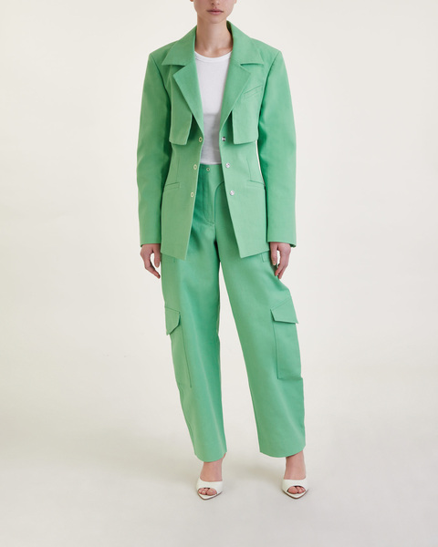 Byxor Cotton Suiting Pants Mintgrön 1