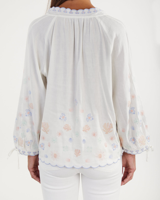 By Malina Blouse Marina  Vit XL