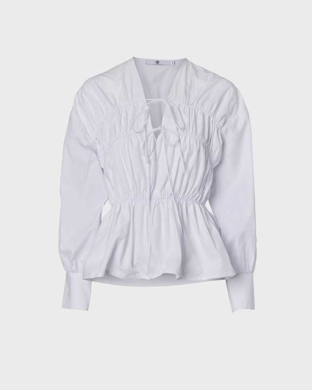 Wakakuu Icons Blus Chia Poplin Vit XS