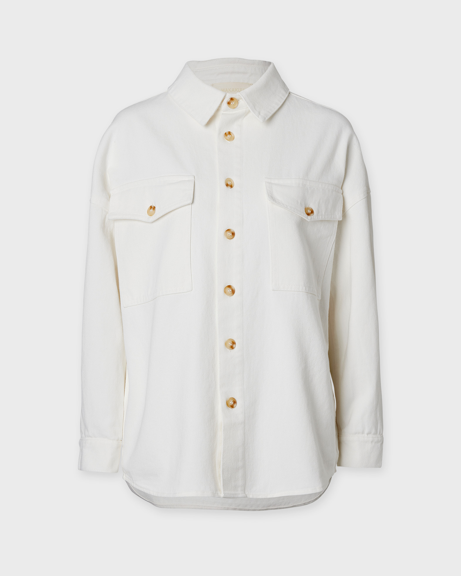 Wakakuu Icons Women's White Jacket Aley Denim Xs
