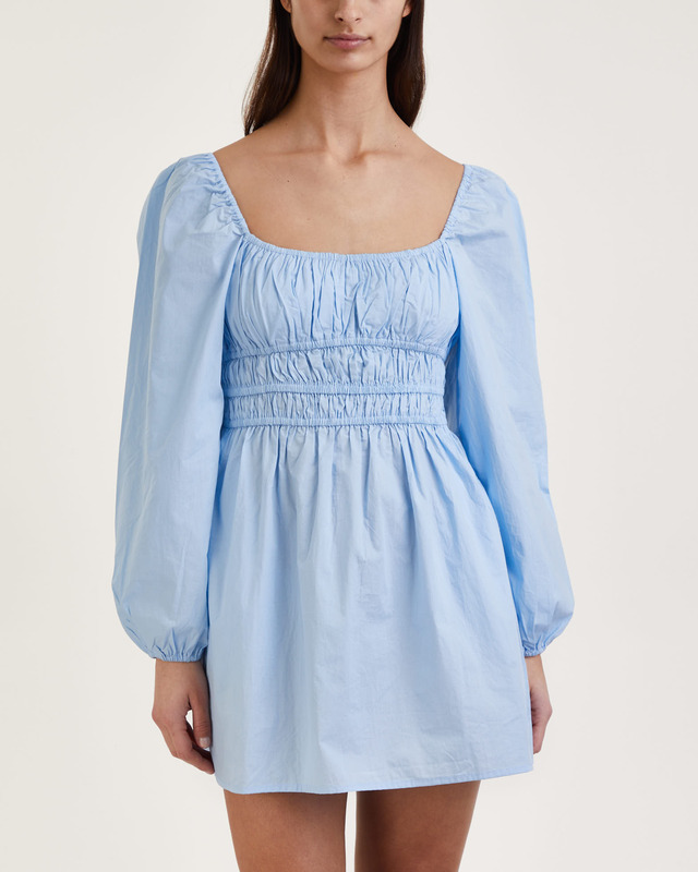 Faithfull The Brand Dress Paloma Mini Blå XS