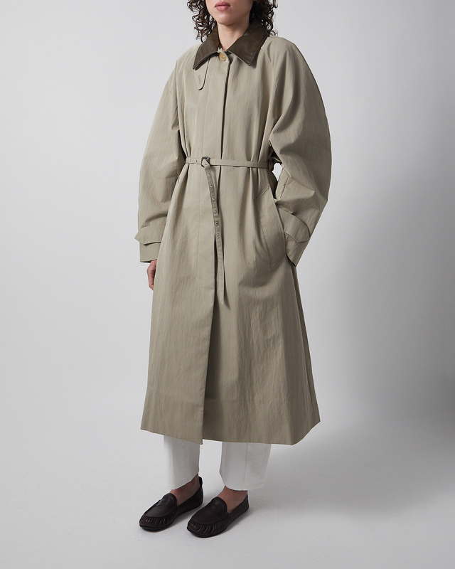 Acne Studios Jacket Belted trenchcoat Grön/grå 34