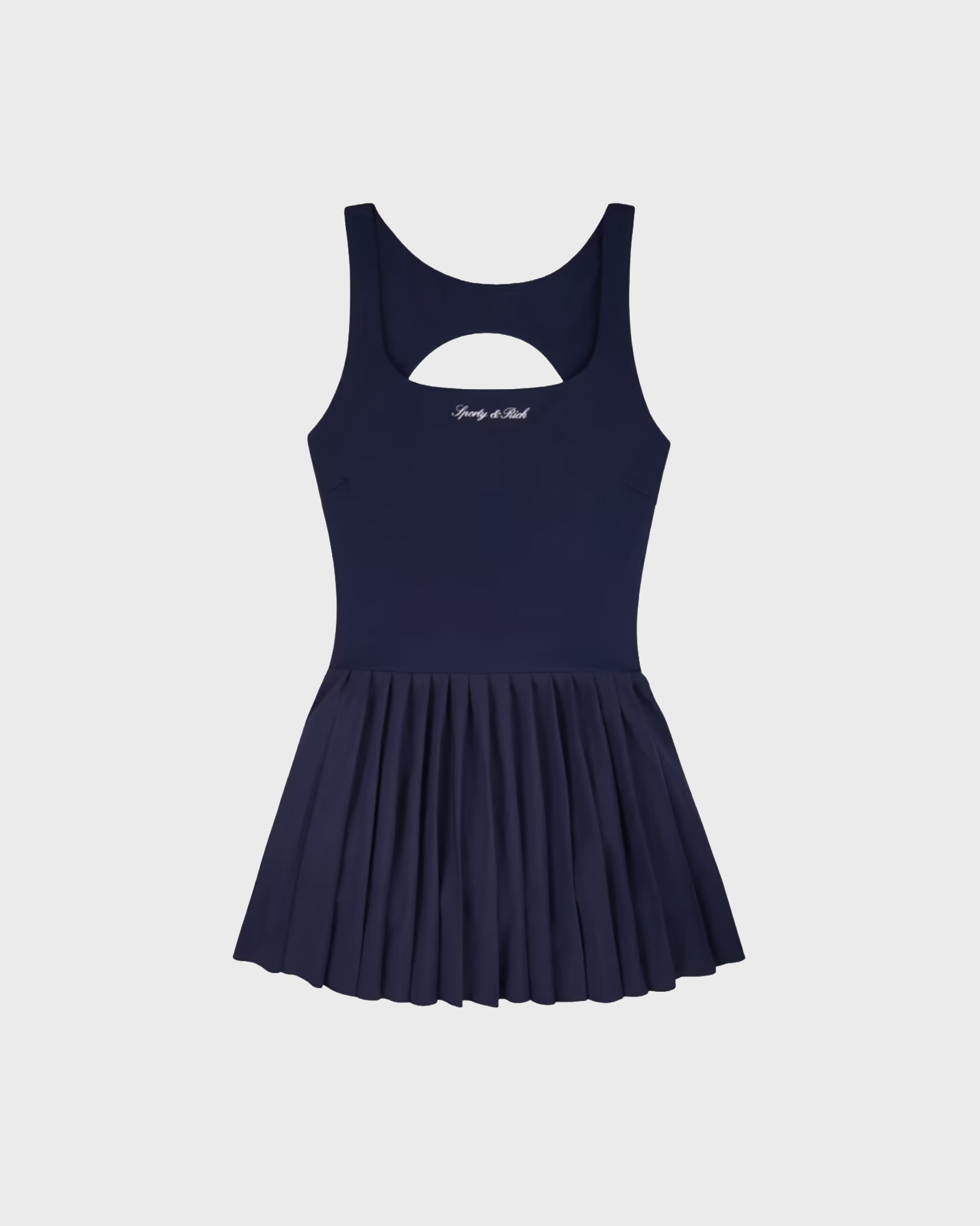 Sporty And Rich Sporty & Rich Signature Logo Court Dress Sma In Navy