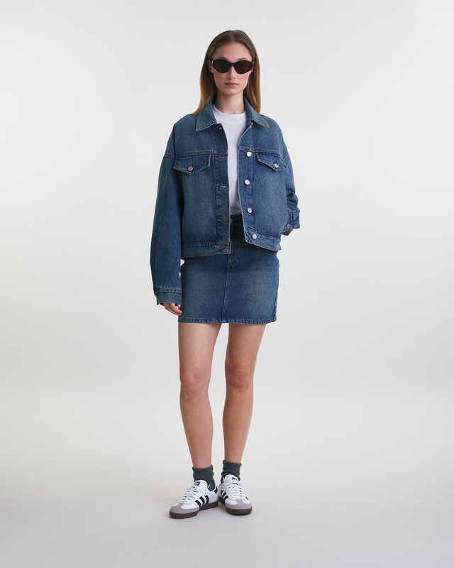 Wakakuu Icons Jacket Lucky Denim Blå M