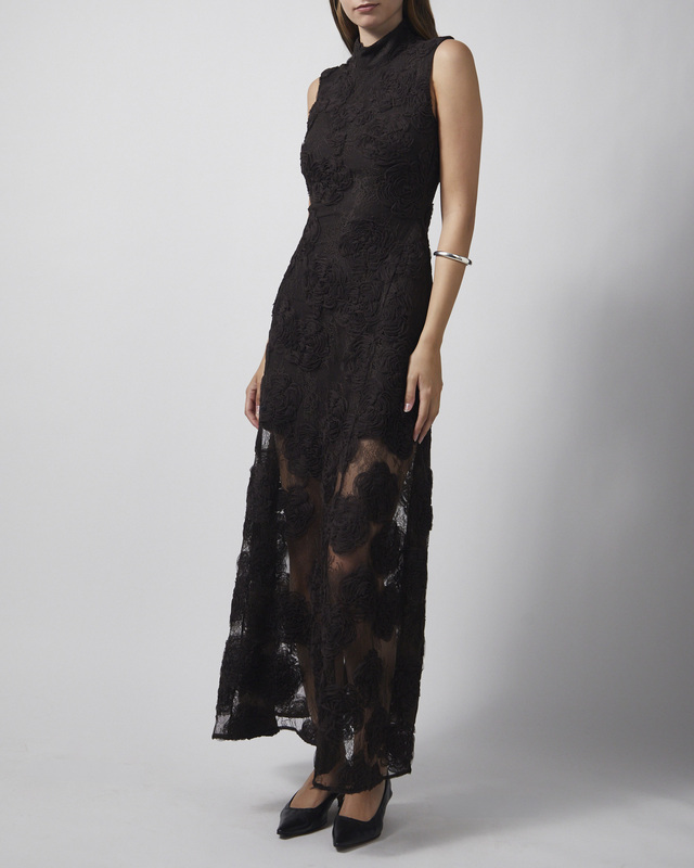 ROTATE  Dress 3D Flower Maxi Mole 36