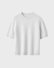 Soft Goat Trøje Brushed short sleeve Light gray XS