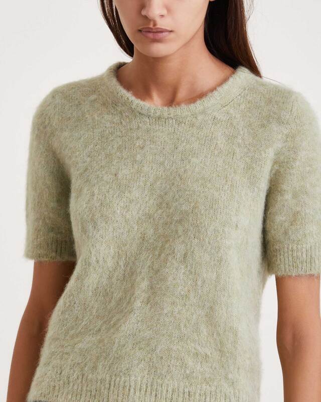 Dagmar Topp Brushed Alpaca  Sage M