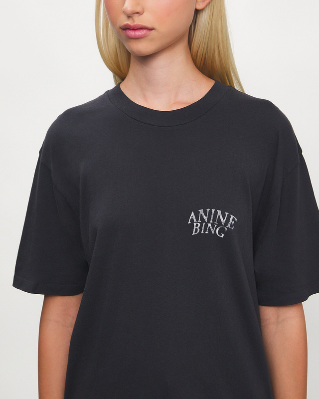 ANINE BING T-Shirt Walker Tee Band Vintage black M