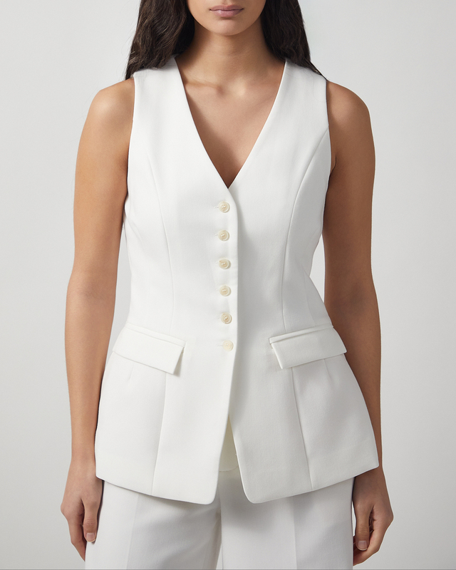 Wakakuu Icons Väst V Waistcoat Vit XL