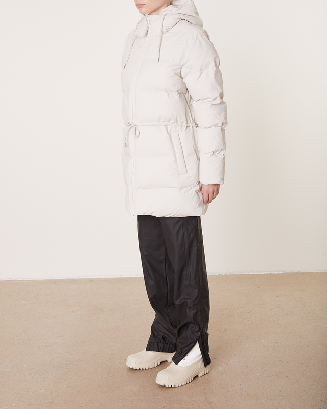 Rains Jacket Puffer W Offwhite M-L