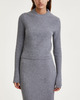 Filippa K Swater Wool Rib Ljusgrå M