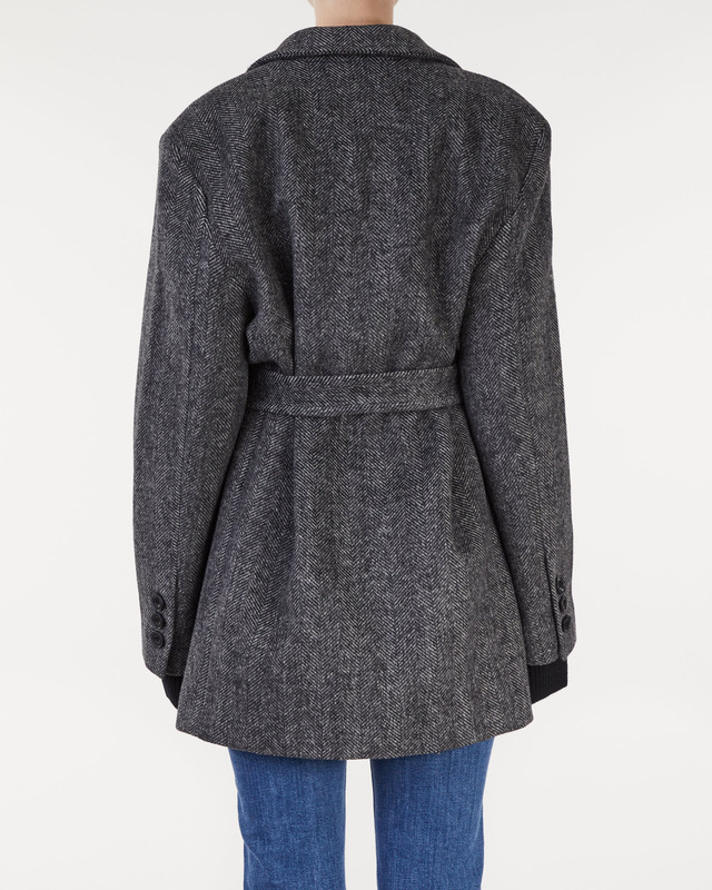 MEOTINE Jacka Emily Jacket Long  Svart/grå S-M