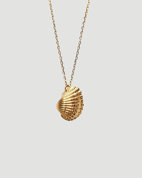 Necklace Heart Shell Guld 1