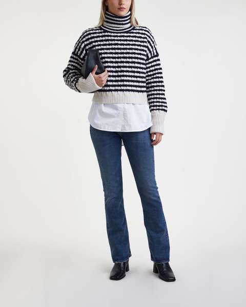 Tröja D6Veneto Stripe Turtle Offwhite 2