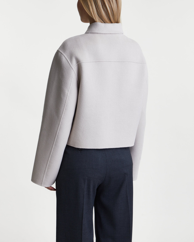 Filippa K Jacka Short Wool Cashmere Offwhite 38