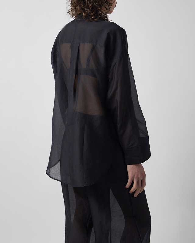 By Malene Birger Shirt Derris Soft Organza Black 42
