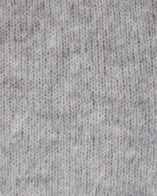Dagmar Topp Brushed Alpaca Ljusgrå M