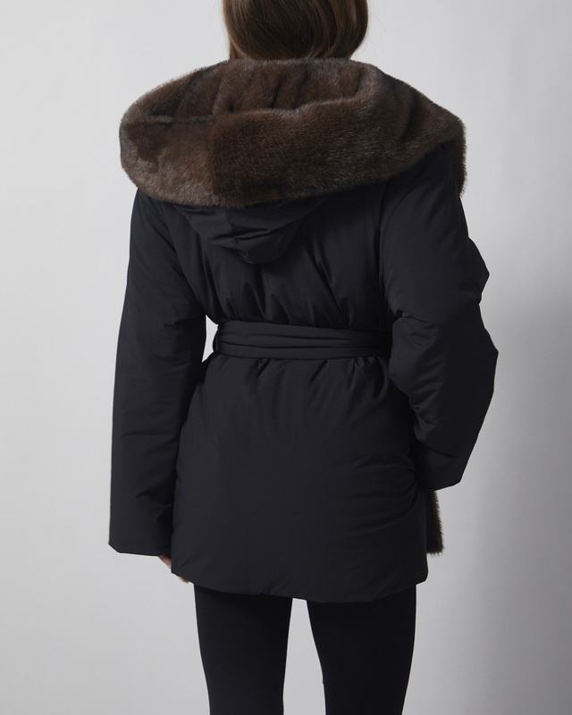 Wakakuu Icons Jacket Keen Padded Faux Fur Black L