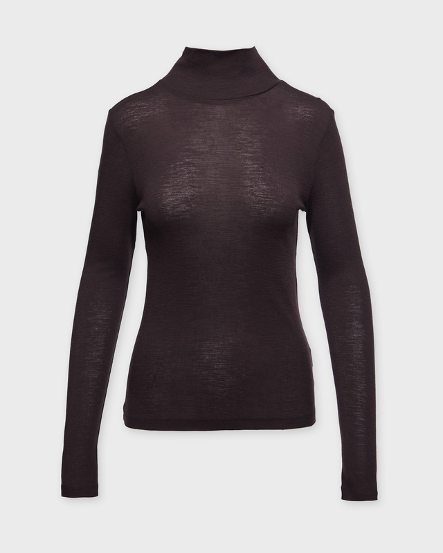 Wakakuu Icons Tröja Turtleneck Merino Wool Mörkbrun M