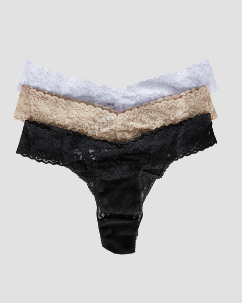 Trosor Lace Original Rise Thong 3p Multicolor 1