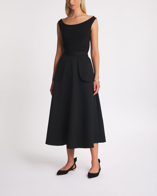 RÓHE Top Off Shoulder Knitted  Black 34