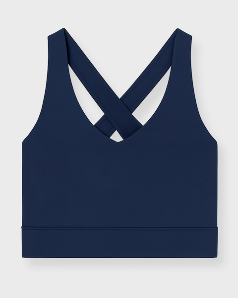 Bra Softsculpt V-Neck Cross Back Navy 1