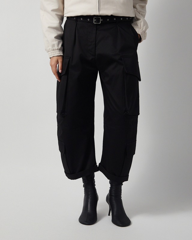 Acne Studios Trousers Belted Cargo Black 34