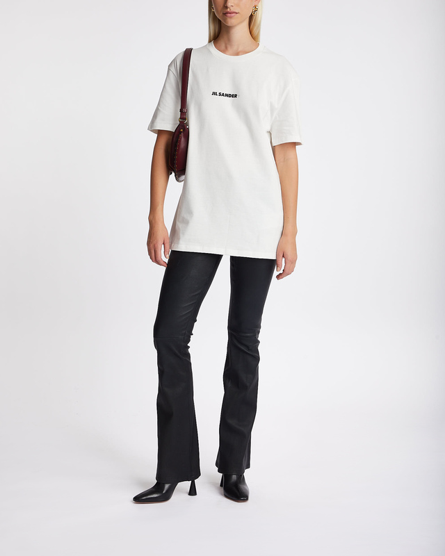 Jil Sander Logo T-shirt Unisex Beige XL