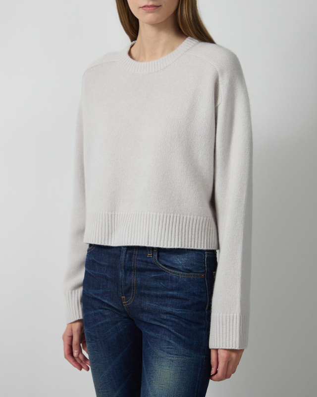 Soft Goat Top Cashmere Light Gray L