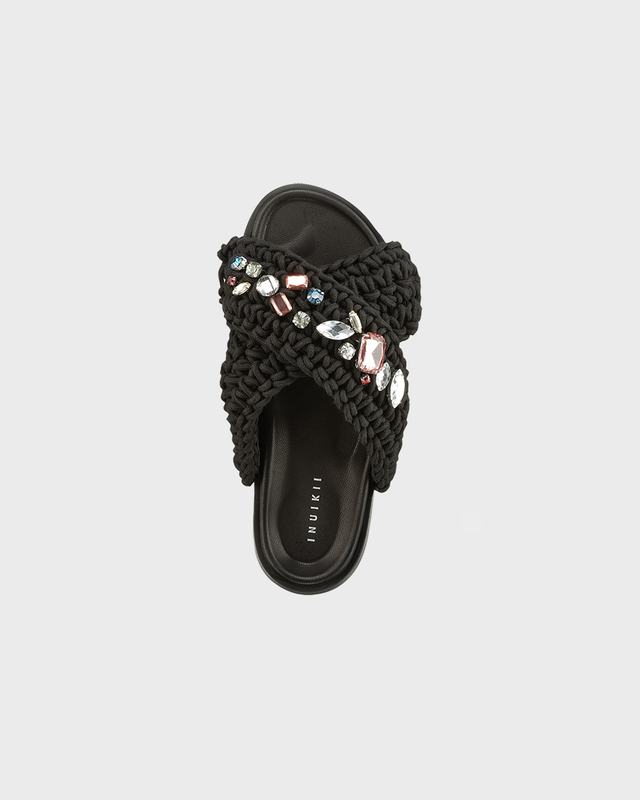 Inuikii Sandal Woven Stones  Svart EUR 36