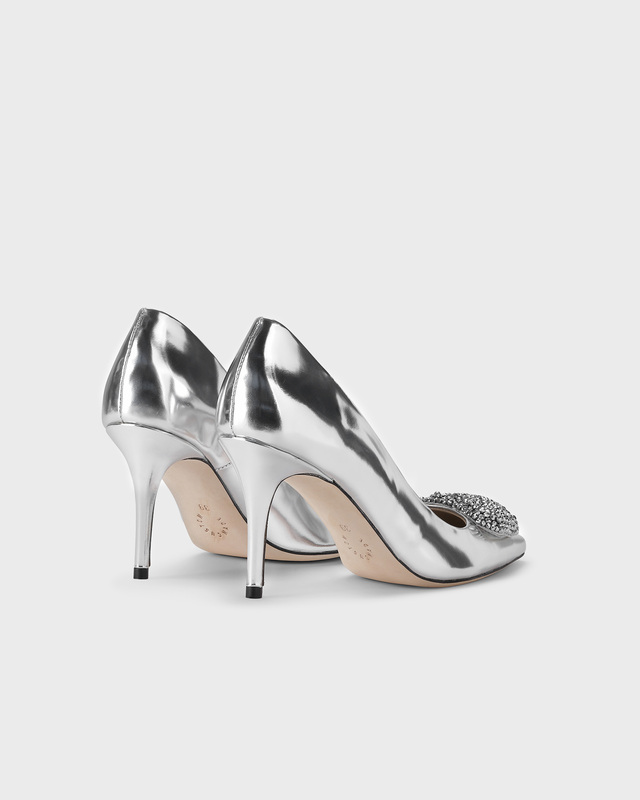 Custommade Klackskor Aljo Metallic Silver EUR 38